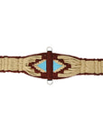 36" HILASON Western Horse Wool Rope Girth Turquoise