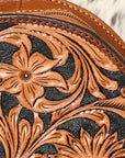 American Darling ADBGA507 Hand Tooled Hair-On Genuine Leather Women Bag Western Handbag Purse