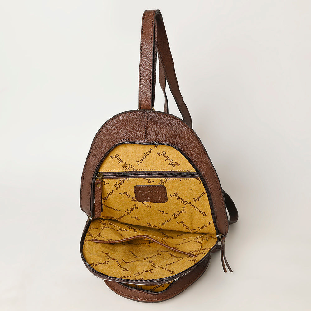 American Darling ADBGA508 Hand Tooled Hair-On Genuine Leather Women Bag Western Handbag Purse