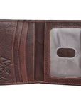 Never Mind Nmbgm144C Card-Holder Vintage Handmade Genuine Cowhide Leather Women Bag Western Handbag Purse