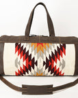 OHLAY OHA102A DUFFEL Upcycled Wool Genuine Leather women bag western handbag purse