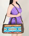 OHLAY OHA102B DUFFEL Upcycled Wool Genuine Leather women bag western handbag purse