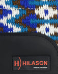 HILASON 34x36 In Western Horse Saddle Blanket Wool Pad Blue
