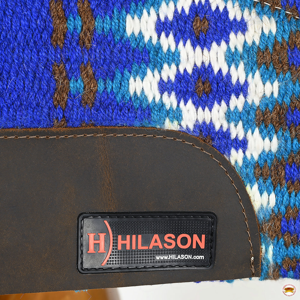 HILASON 32x32 In Western Horse Saddle Wool Blanket Pad Fur Padding