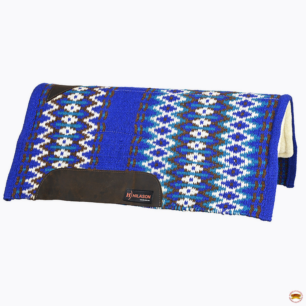 HILASON 32x32 In Western Horse Saddle Wool Blanket Pad Fur Padding