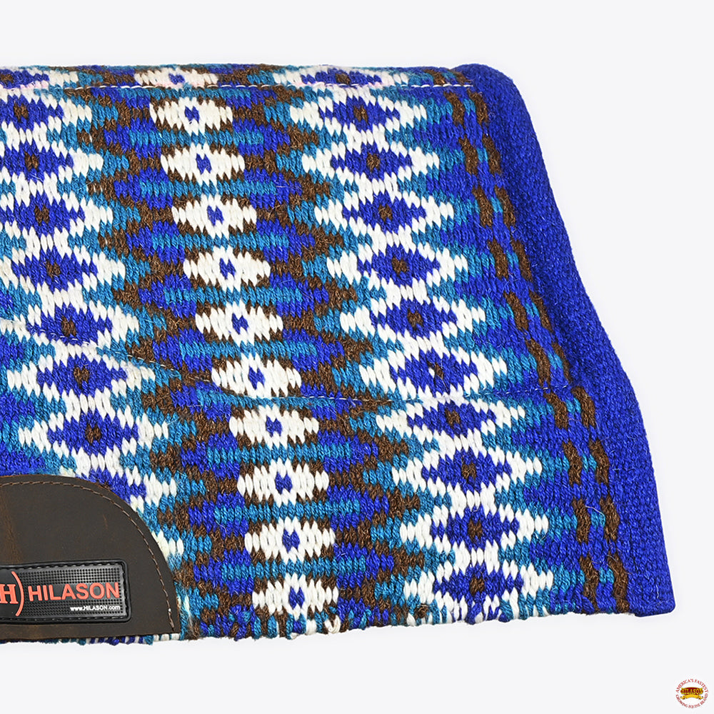 HILASON 32x32 In Western Horse Saddle Wool Blanket Pad Fur Padding