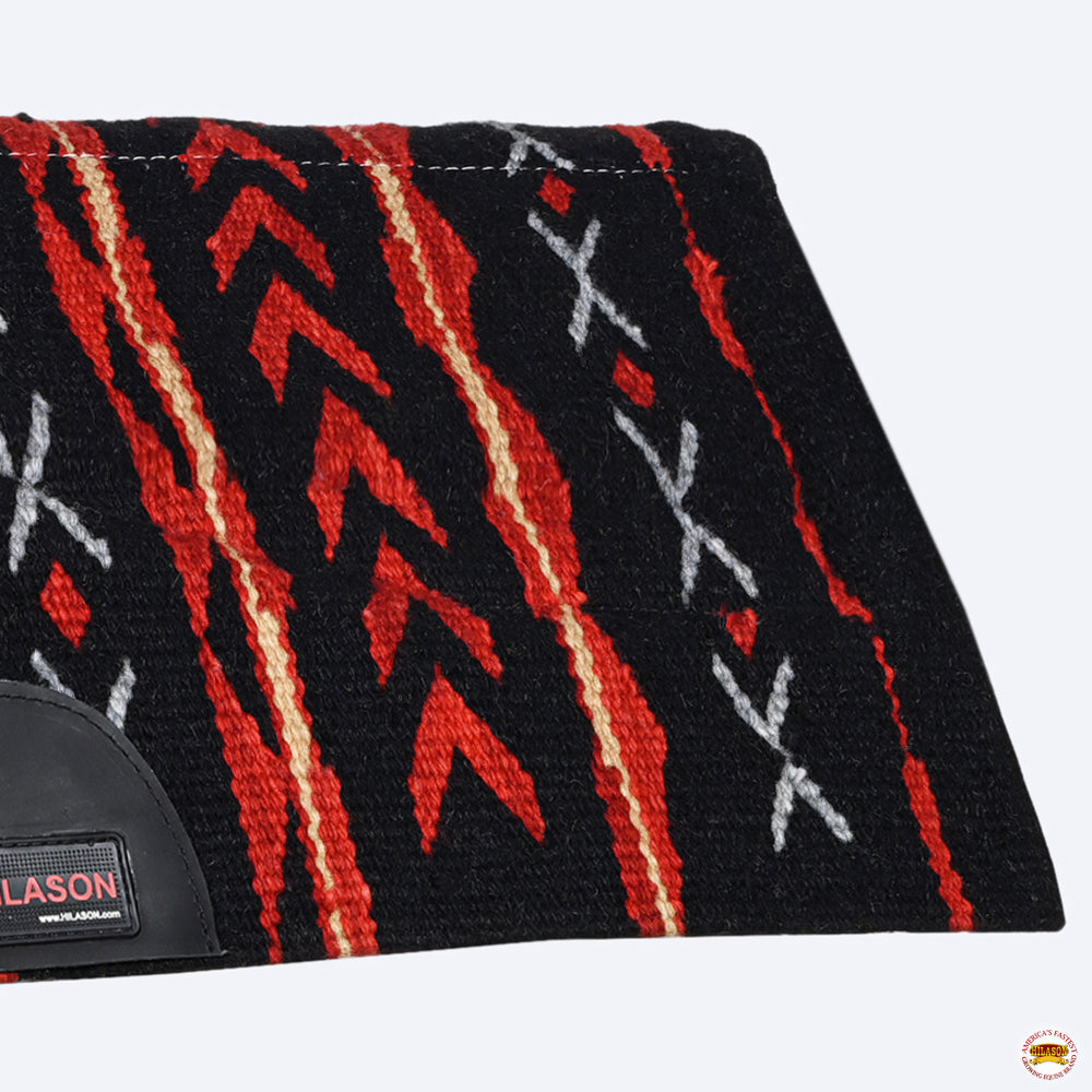 HILASON 32x32 In Western Horse Saddle Wool Blanket Pad Fur Padding