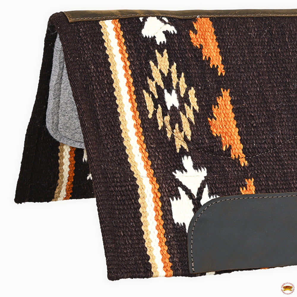 HILASON 34x36 In Western Horse Saddle Blanket Wool Pad Blue
