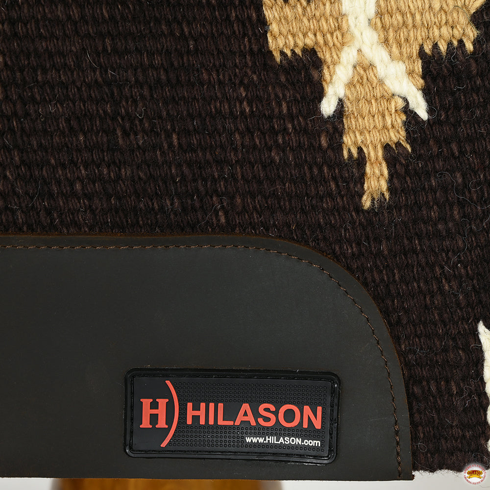HILASON 32x32 In Western Horse Saddle Wool Blanket Pad Fur Padding
