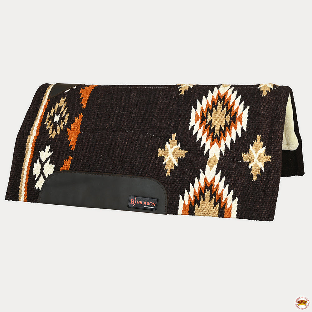 HILASON 32x32 In Western Horse Saddle Wool Blanket Pad Fur Padding