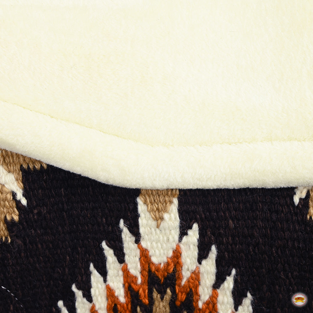 HILASON 32x32 In Western Horse Saddle Wool Blanket Pad Fur Padding