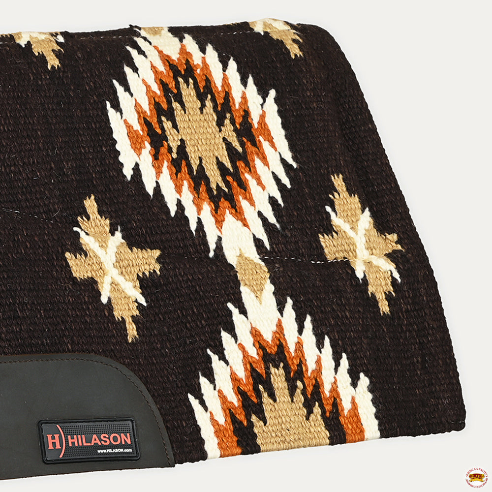 HILASON 32x32 In Western Horse Saddle Wool Blanket Pad Fur Padding