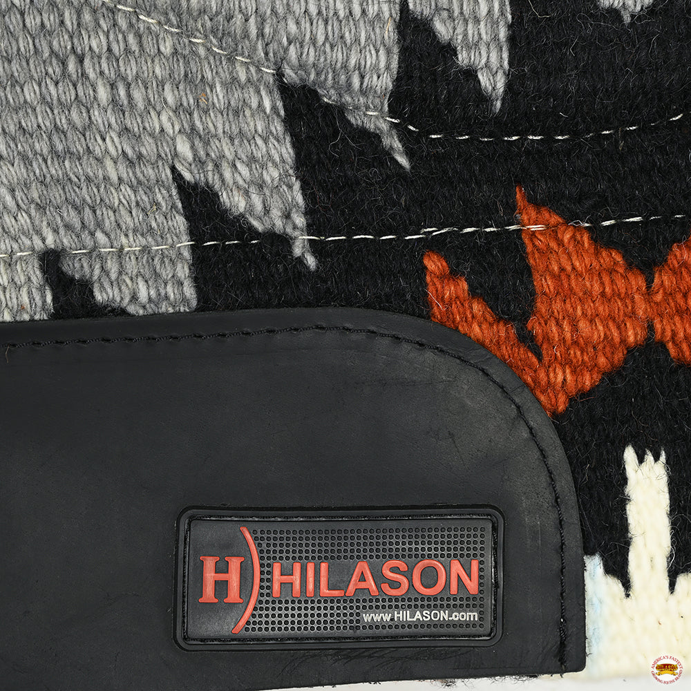 HILASON 34x36 In Western Horse Saddle Blanket Wool Pad Blue