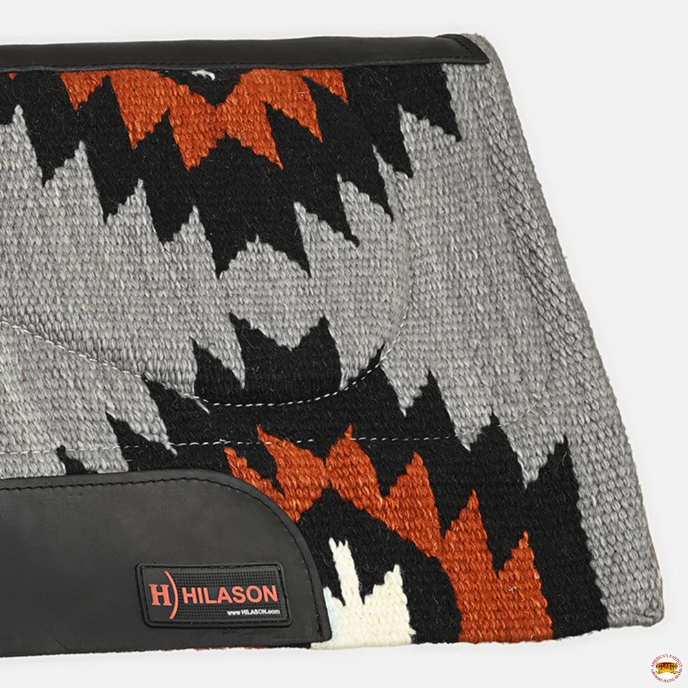HILASON 34x36 In Western Horse Saddle Blanket Wool Pad Blue