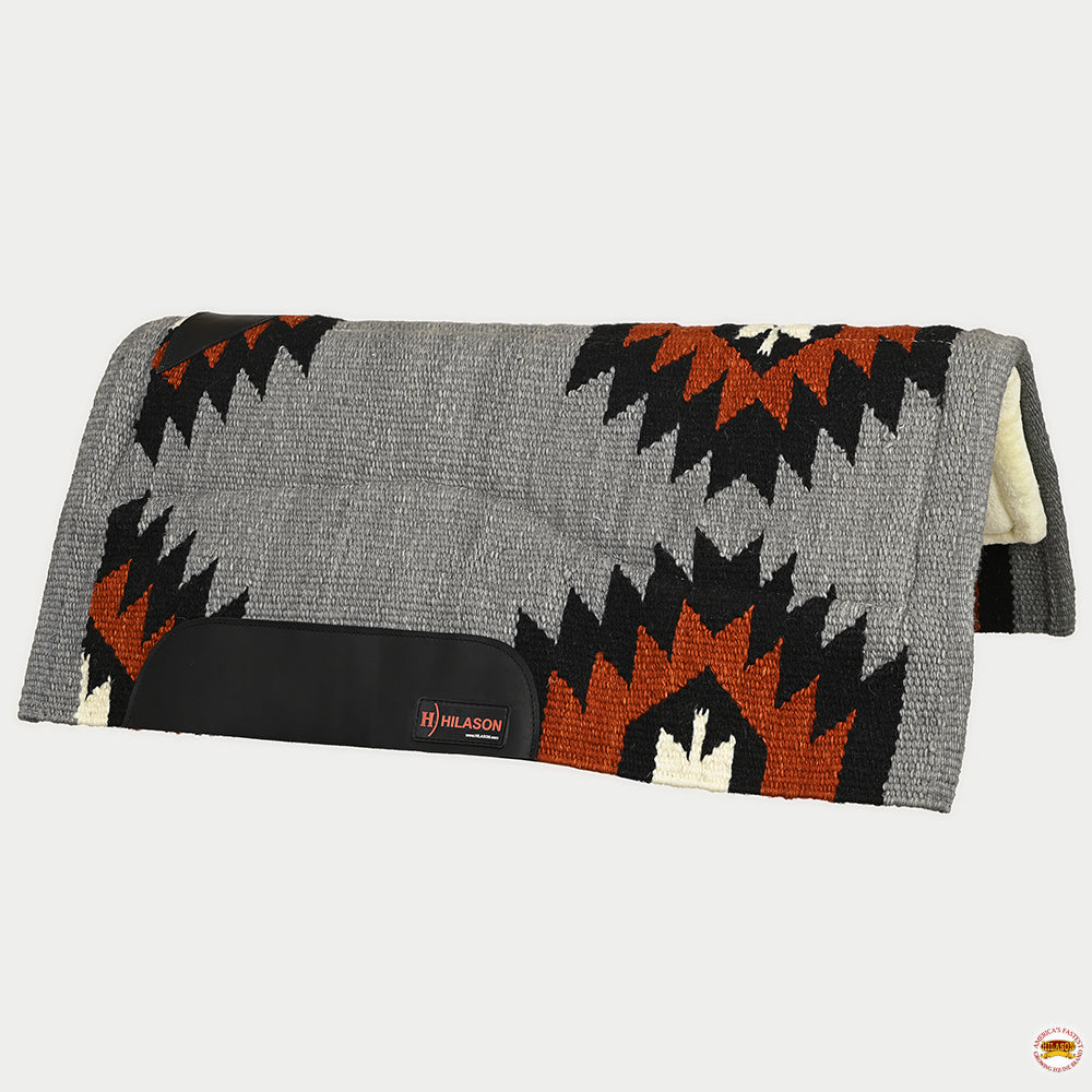 HILASON 32x32 In Western Horse Saddle Wool Blanket Pad Fur Padding