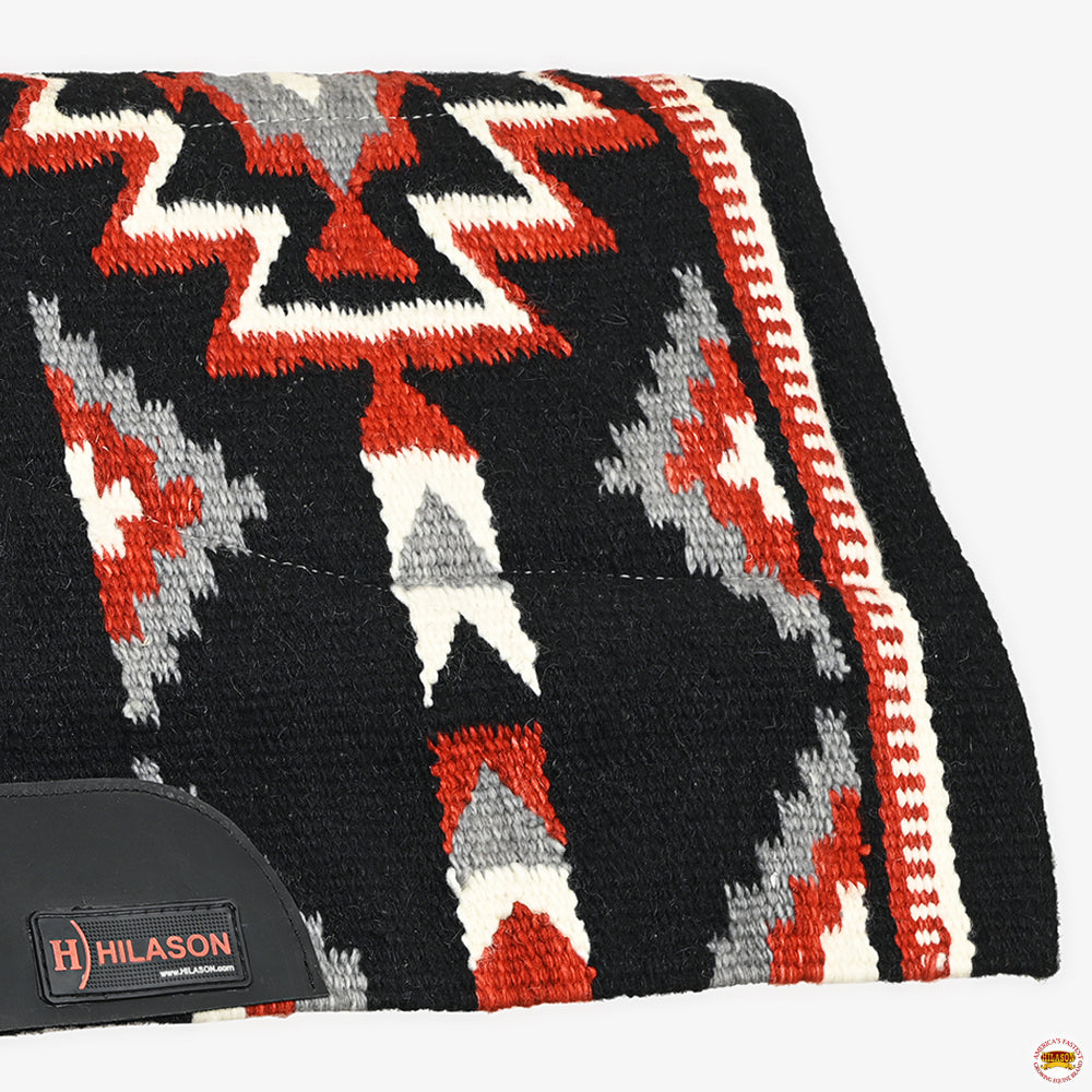 HILASON 32x32 In Western Horse Saddle Wool Blanket Pad Fur Padding