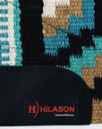 HILASON 34x36 In Western Horse Saddle Blanket Wool Pad Blue