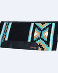 HILASON 34x36 In Western Horse Saddle Blanket Wool Pad Blue