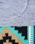 HILASON 34x36 In Western Horse Saddle Blanket Wool Pad Blue