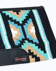 HILASON 34x36 In Western Horse Saddle Blanket Wool Pad Blue