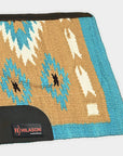 HILASON 34x36 In Western Horse Saddle Blanket Wool Pad Blue