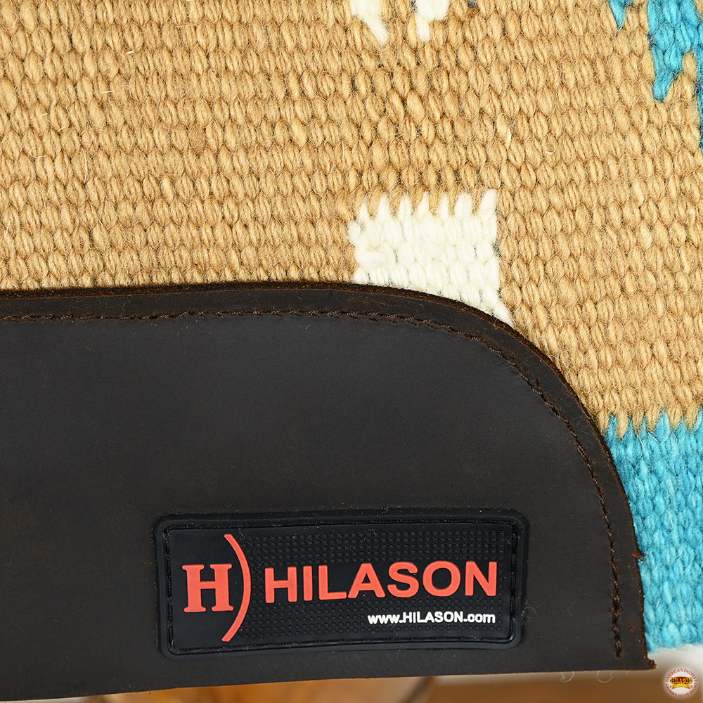 HILASON 32x32 In Western Horse Saddle Wool Blanket Pad Fur Padding
