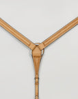 HILASON Western Horse Genuine Leather Hand Tooled Headstall Breast Collar Tan