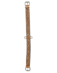 HILASON Western Horse Genuine Leather Hand Tooled Floral Design Headstall Breast Collar Tan