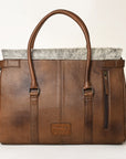 American Darling ADBG1397 Cross Body Hand Tooled Hair On Genuine Leather women bag western handbag purse