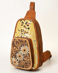 American Darling Sling Hand Tooled Saddle Blanket Genuine Leather women bag western handbag purse