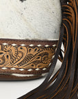 American Darling Sling Hand Tooled Hair-onGenuine Leather women bag western handbag purse