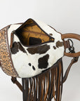 American Darling Sling Hand Tooled Hair-onGenuine Leather women bag western handbag purse
