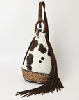 American Darling Sling Hand Tooled Hair-onGenuine Leather women bag western handbag purse