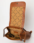 American Darling ADBG1409 Backpack Hand Tooled Hair On Genuine Leather women bag western handbag purse