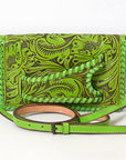 American Darling Clutch Hand Tooled Genuine Leather Women Bag Western Handbag Purse