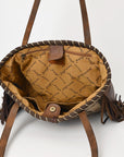 American Darling ADBG1113A Tote Saddle Blanket Genuine Leather Women Bag Western Handbag Purse