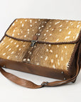 ADBG1420 Briefcase Hair On Genuine Leather Women Bag Western Handbag Purse