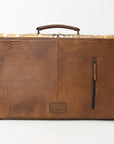 ADBG1420 Briefcase Hair On Genuine Leather Women Bag Western Handbag Purse