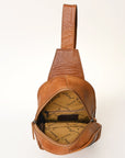 American Darling Cross Body Hand Tooled Genuine Leather women bag western handbag purse