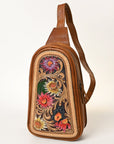 American Darling Cross Body Hand Tooled Genuine Leather women bag western handbag purse
