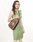 American Darling Cross Body Hand Tooled Genuine Leather women bag western handbag purse