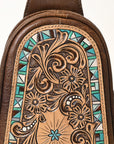 American Darling Cross Body Hand Tooled Genuine Leather women bag western handbag purse