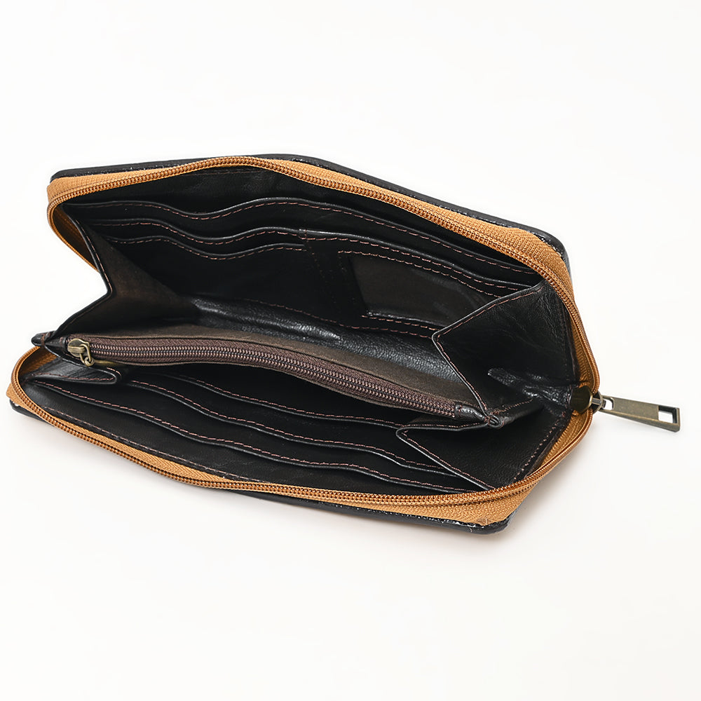 American Darling Wallet Hand Tooled Genuine Leather women bag western handbag purse
