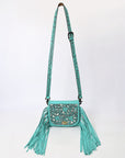 American Darling SMALL CROSSBODY Hand Tooled Genuine Leather women bag western handbag purse