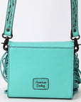 American Darling SMALL CROSSBODY Hand Tooled Genuine Leather women bag western handbag purse
