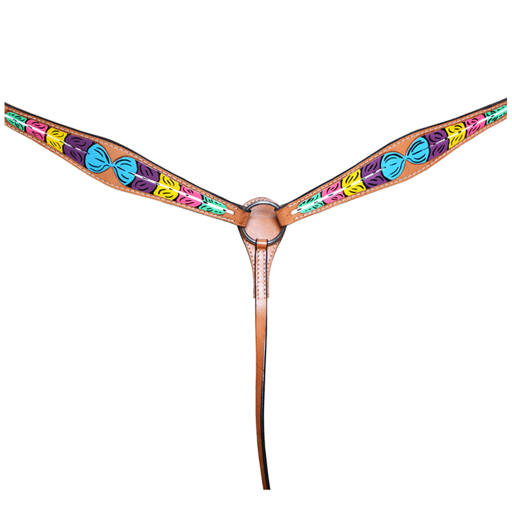 HILASON W. H. Genuine Leather Breast Collar Tan – Hilason