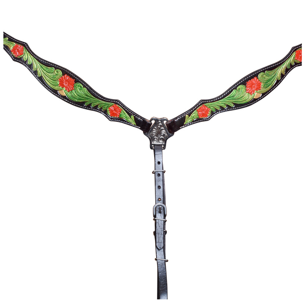 COMFYTACK Western Horse Headstall Breast Collar Tack Genuine American Leather