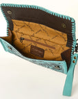 American Darling ADBG1106A Wallet Hand Tooled Genuine Leather Women Bag Western Handbag Purse