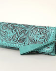 American Darling ADBG1106A Wallet Hand Tooled Genuine Leather Women Bag Western Handbag Purse