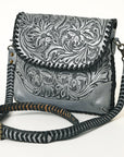 American Darling Small Crossbody Hand Tooled Genuine Leather women bag western handbag purse